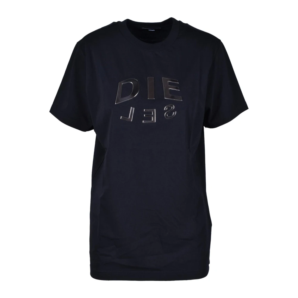 Diesel Katoenen T-shirt Black Dames