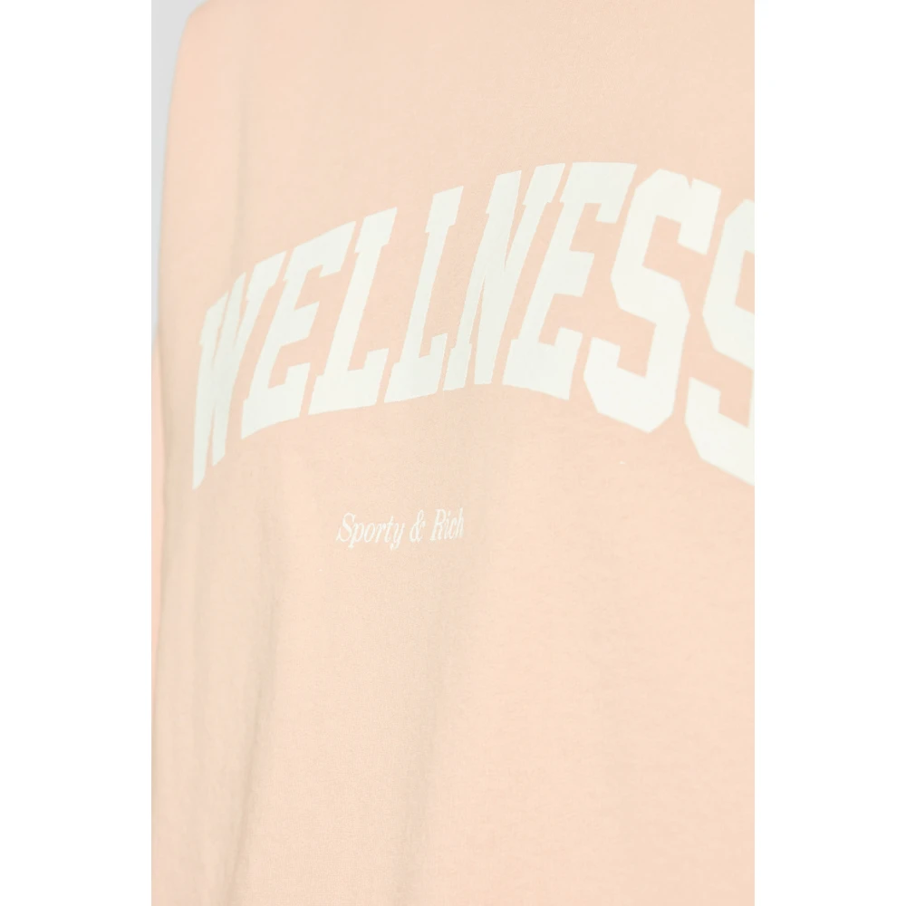 Sporty & Rich Katoenen sweatshirt Pink Dames