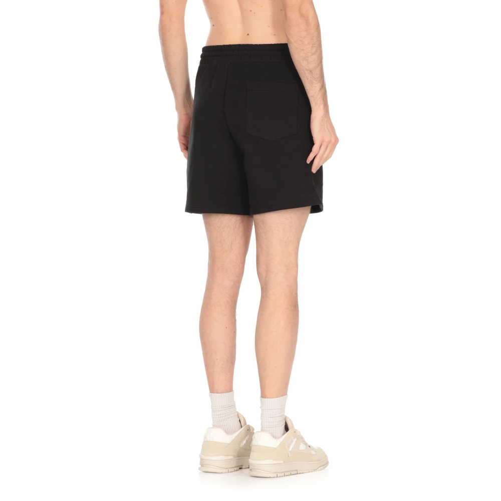 Casablanca Zwarte Bermuda Shorts met Koord Black Heren