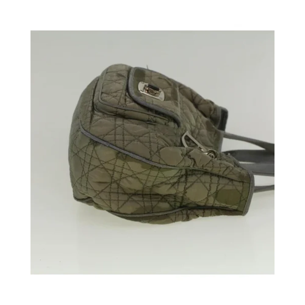 Dior Vintage Pre-owned Nylon handbags Green Dames
