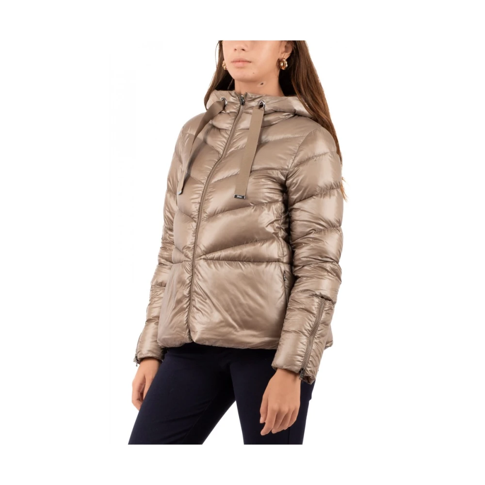Herno Cape Coat Brown Dames