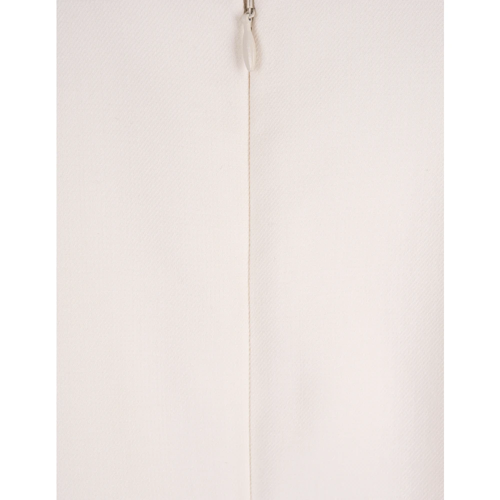 Stella Mccartney Witte Wollen Mini Jurk White Dames