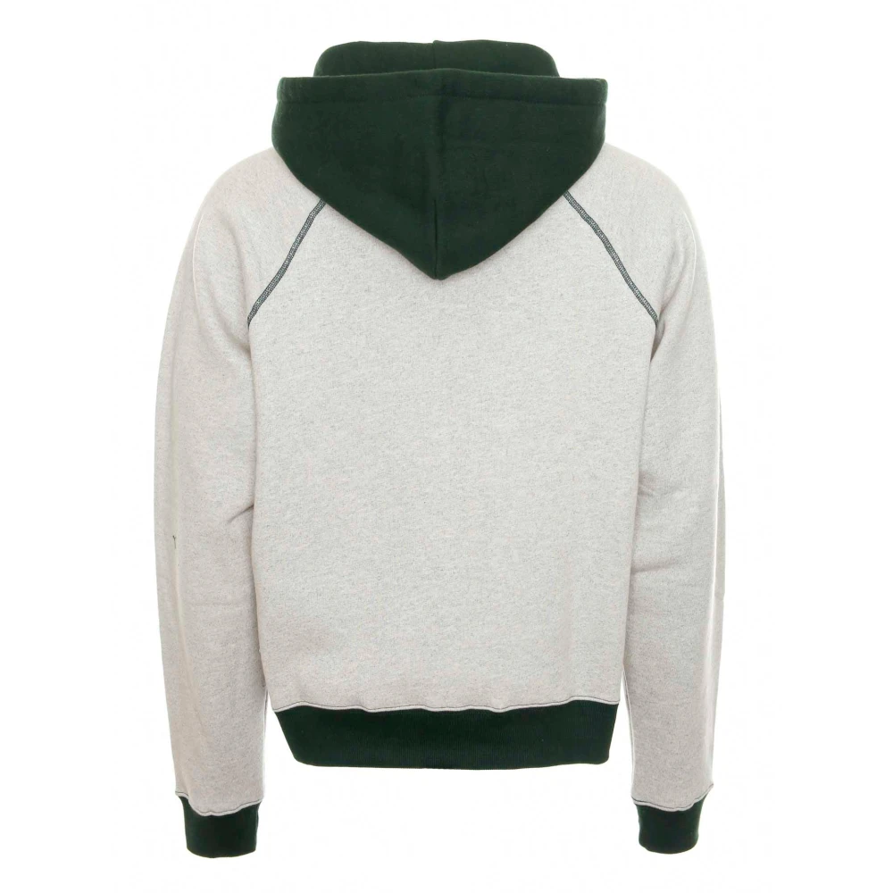 Brain Dead Logo Head Raglan Fleece Hoodie White Heren