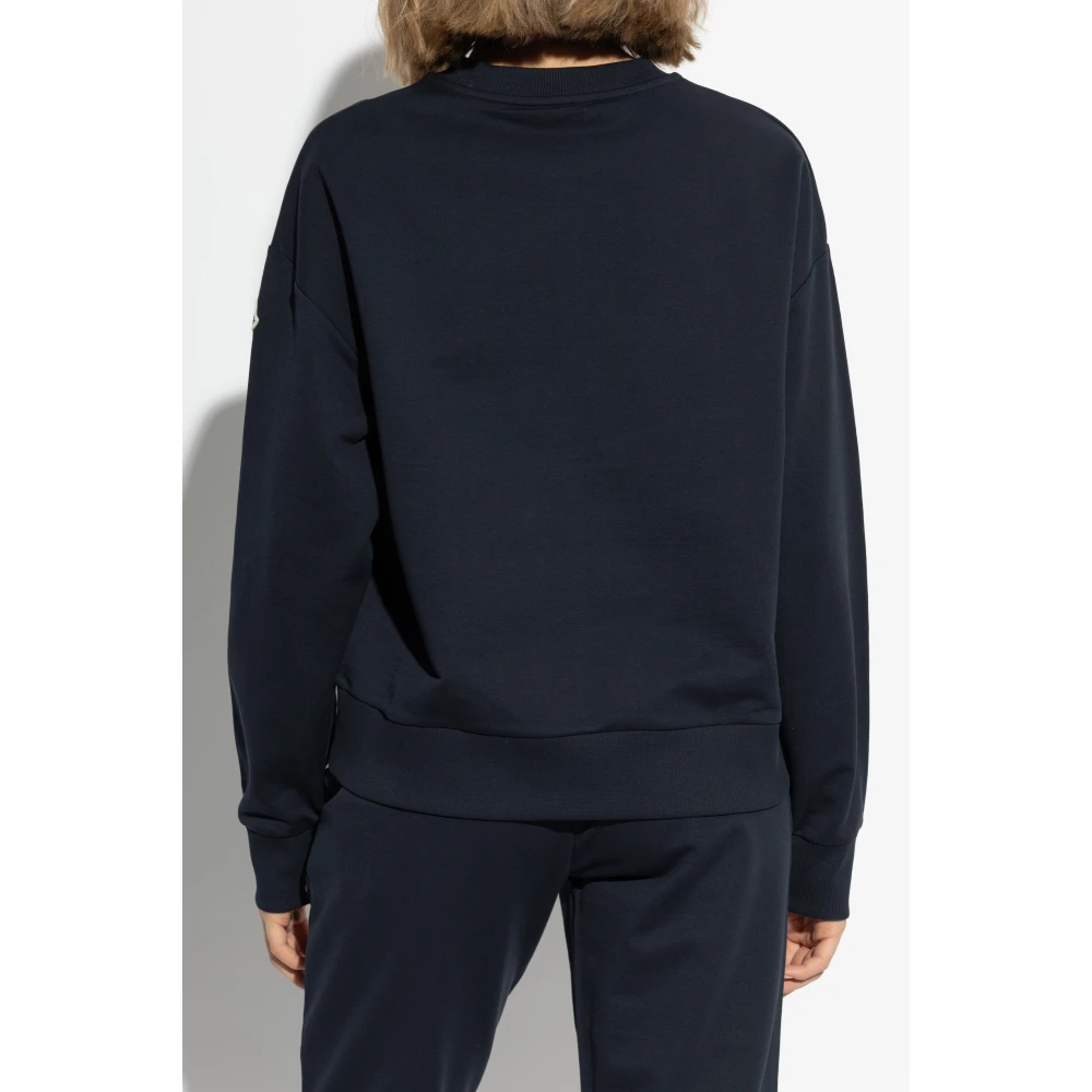 Moncler Sweatshirt met logo Blue Dames