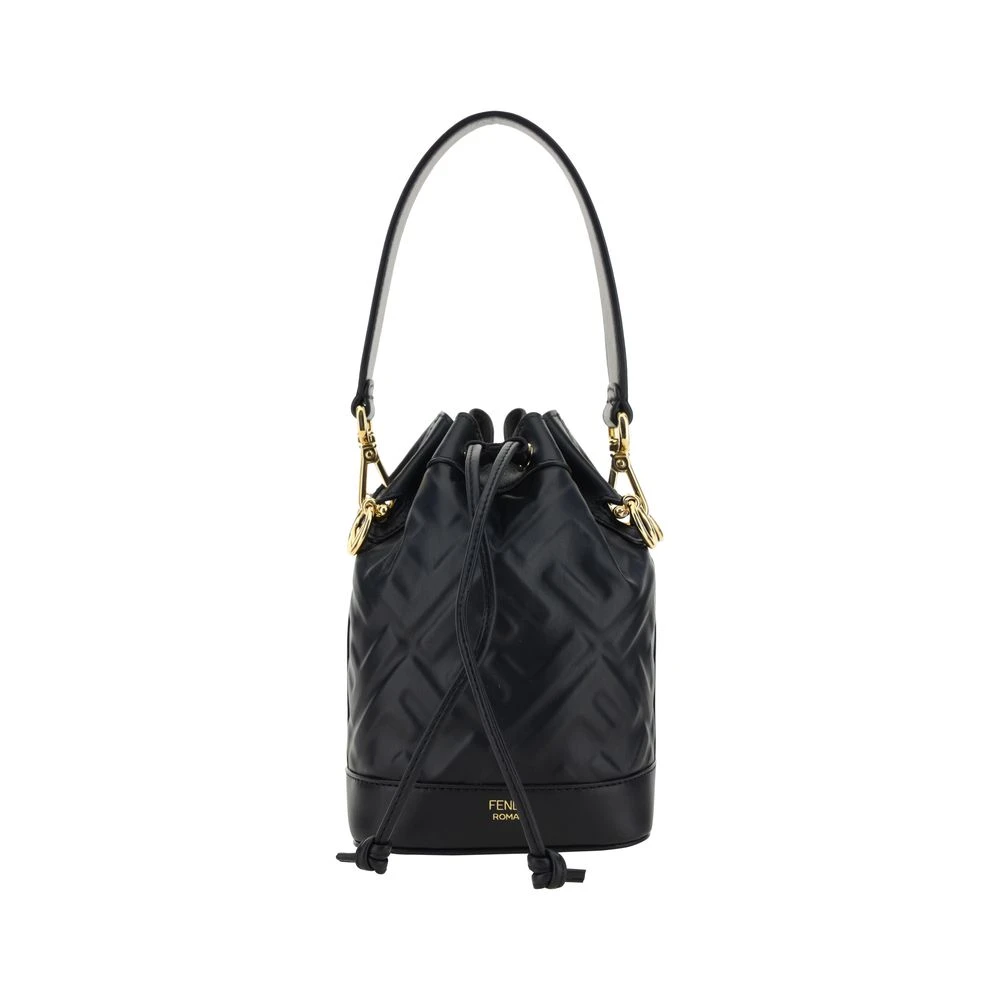 Fendi Mujer Negro - Bolso Cubo Mon Tresor En Relieve - Bags - One Size - Bolso Cubo Mon Tresor En Relieve