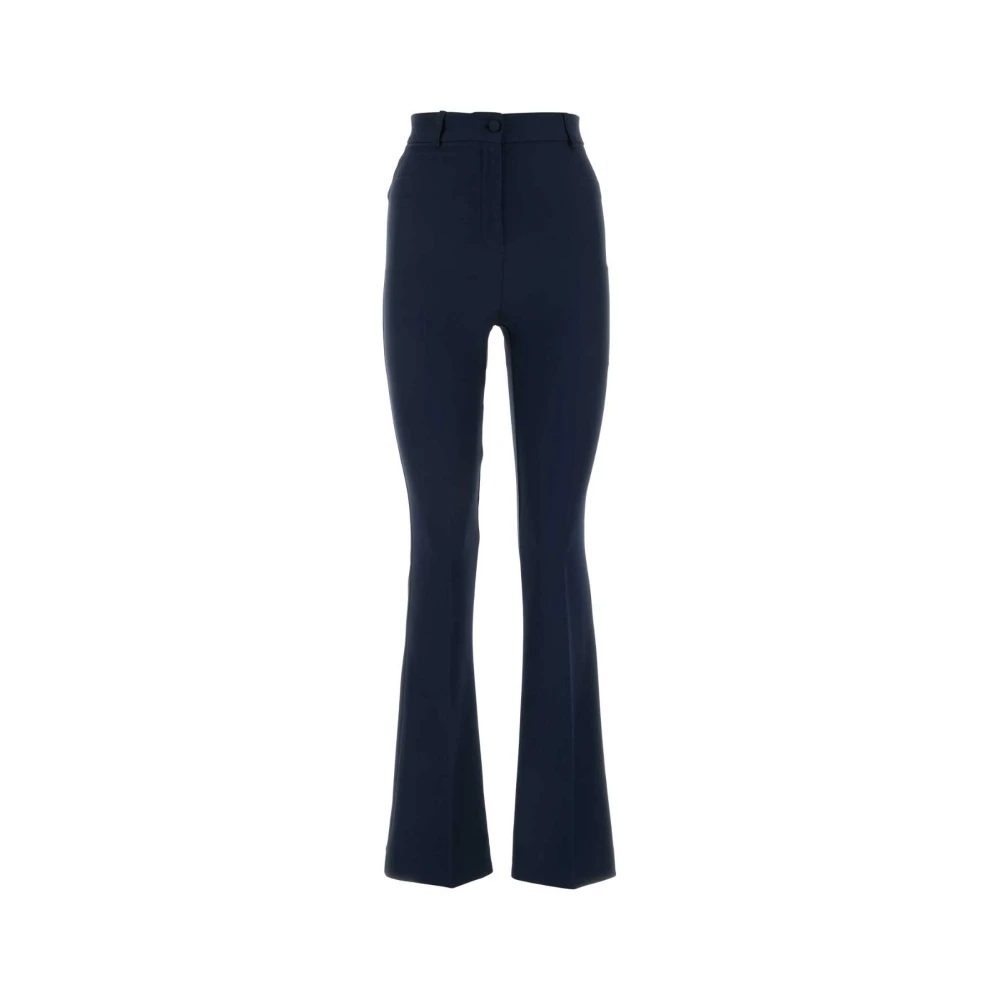 Hebe Studio Marineblauwe polyesterbroek Blue Dames