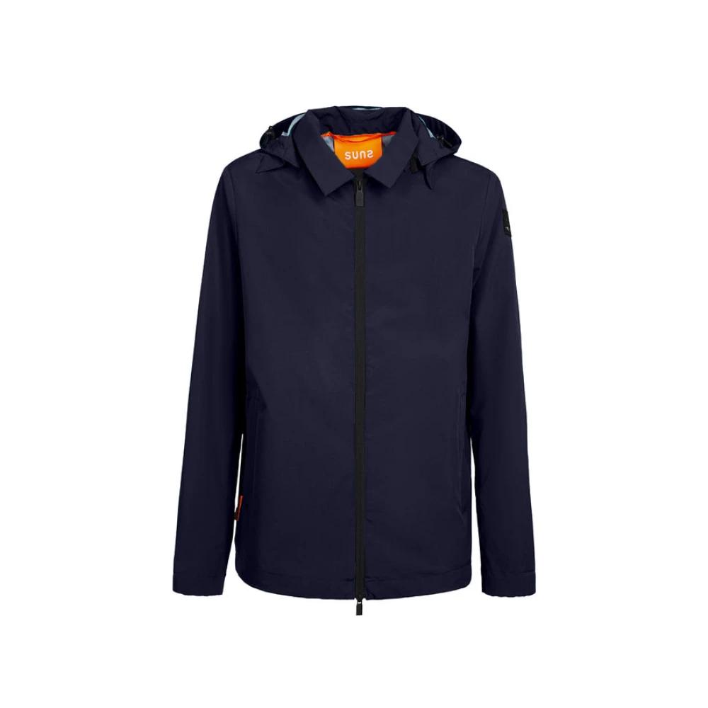Suns Polyester Jassen en Parka's Blue Heren