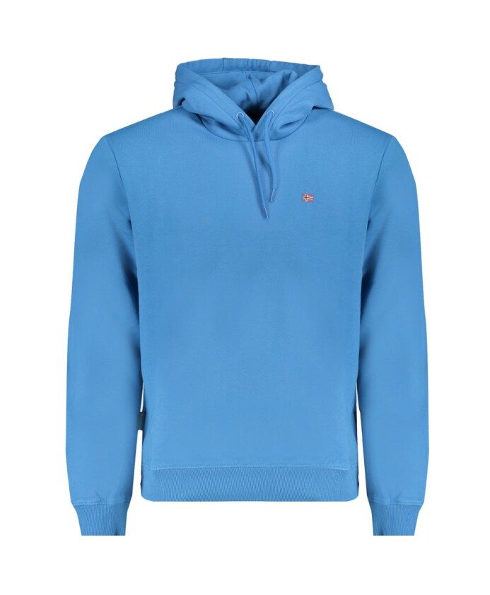 sweat-a-capuche-en-coton-bleu-brode-logo