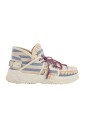 tissu-raye-chaussure-lacee
