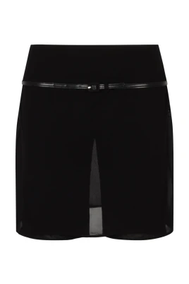 Belted Jersey Skort