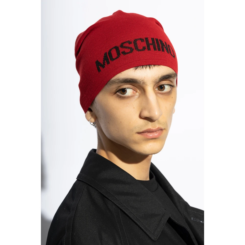 Moschino Pet met Logo Red Unisex