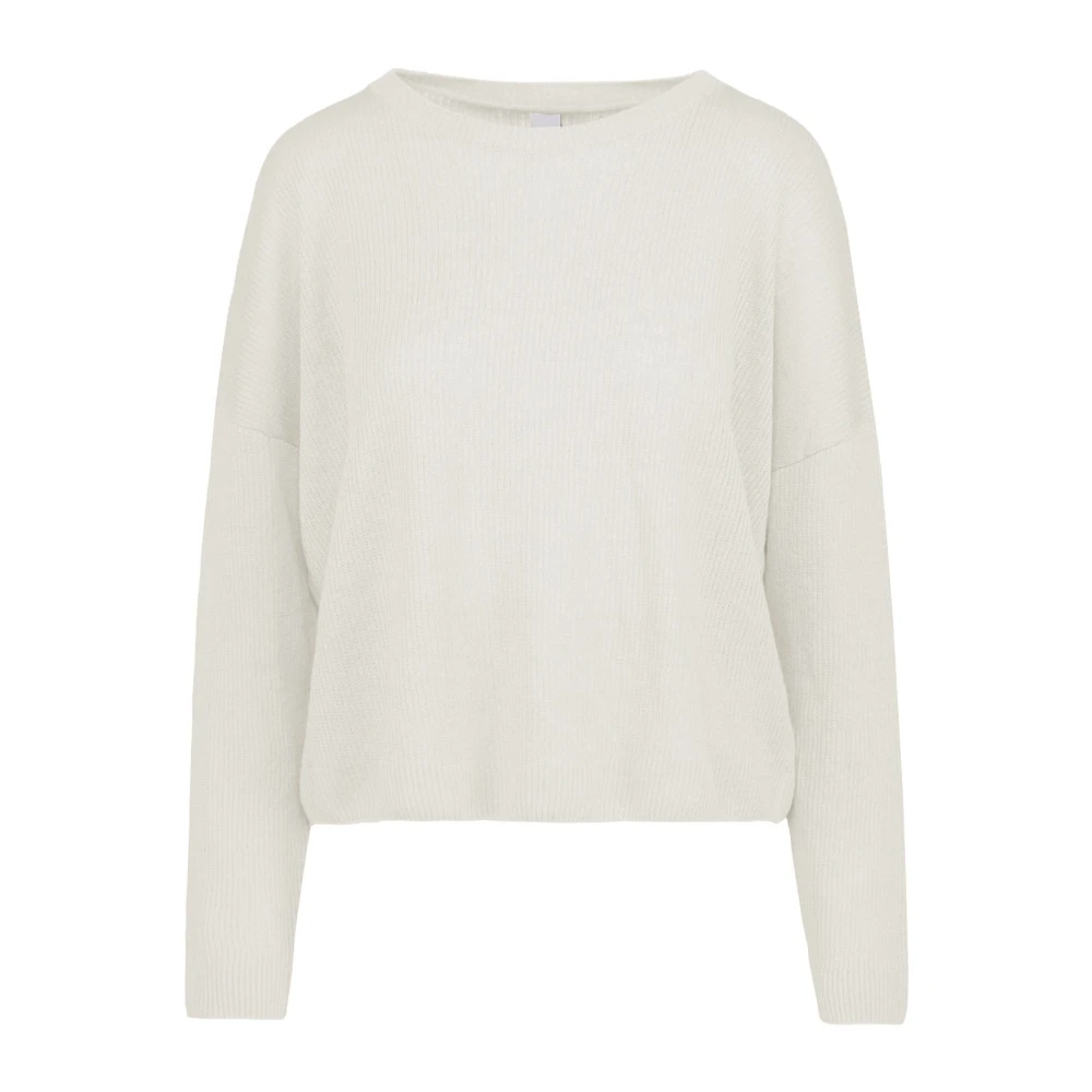 BomBoogie Linnen trui met lange mouwen Beige Dames