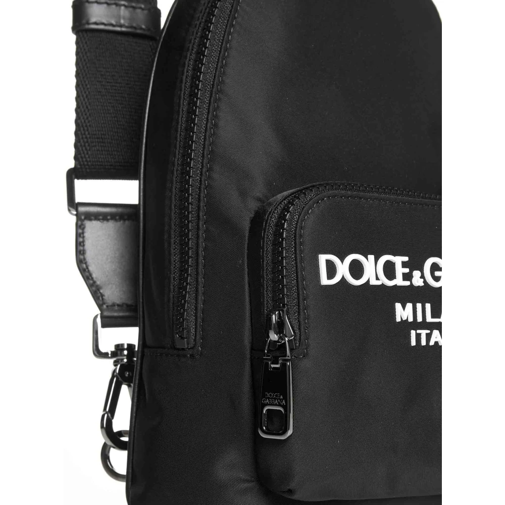 Dolce & Gabbana Zwarte Tassen met Logo Black Heren