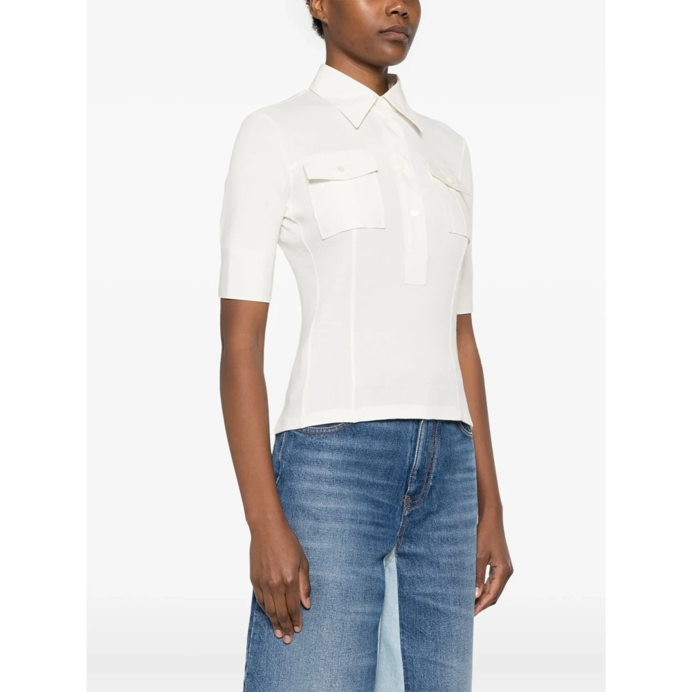 Chloé Witte Blouse met Zakken White Dames