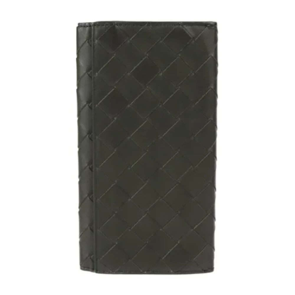 Bottega Veneta Vintage Pre-owned Leather wallets Black Dames