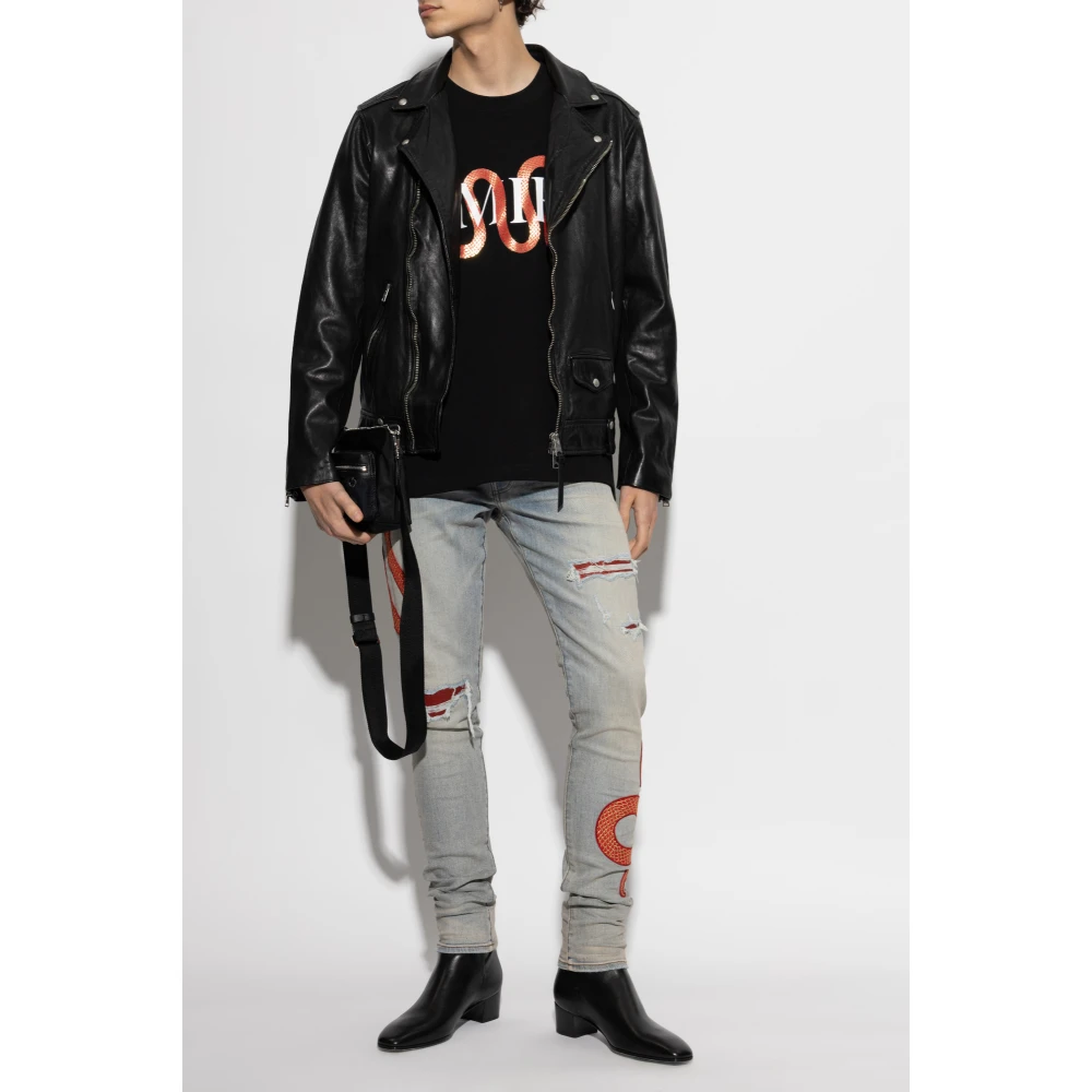 Amiri T-shirt met print Black Heren