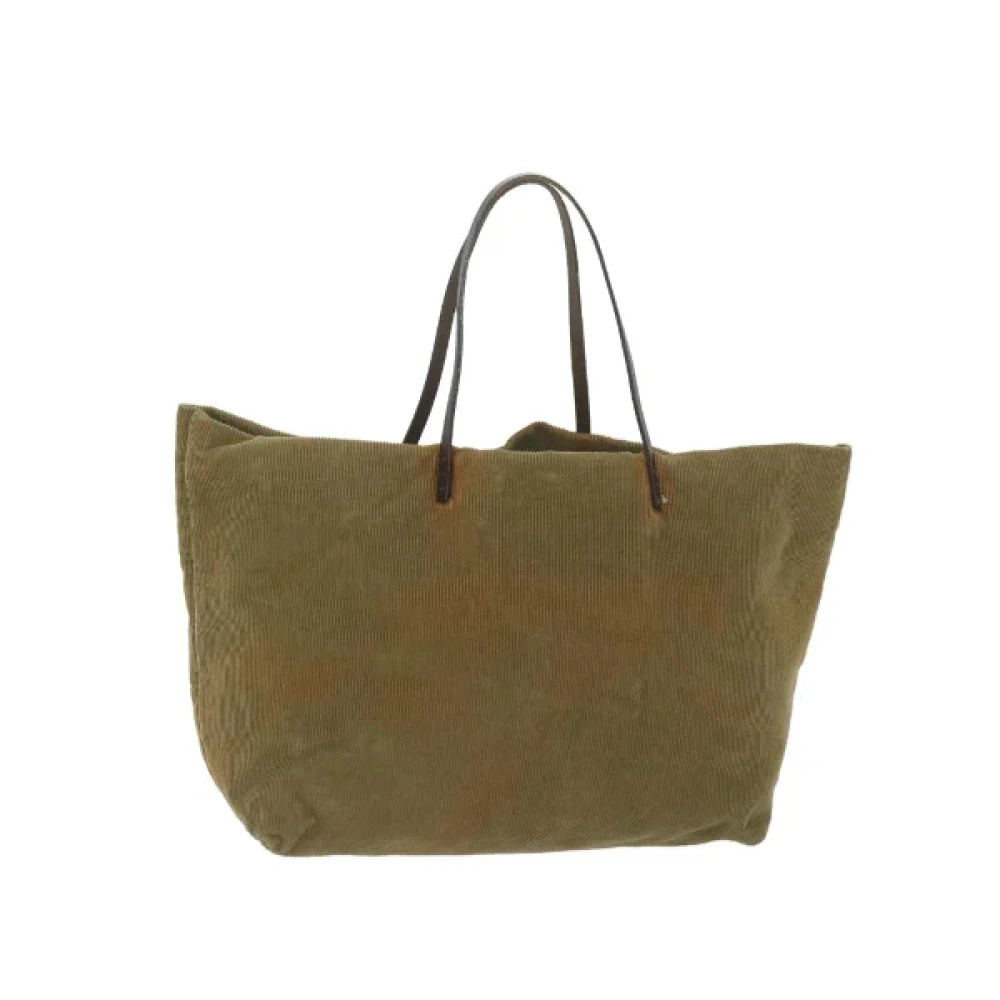 Fendi Vintage Pre-owned Cotton fendi-bags Green Dames