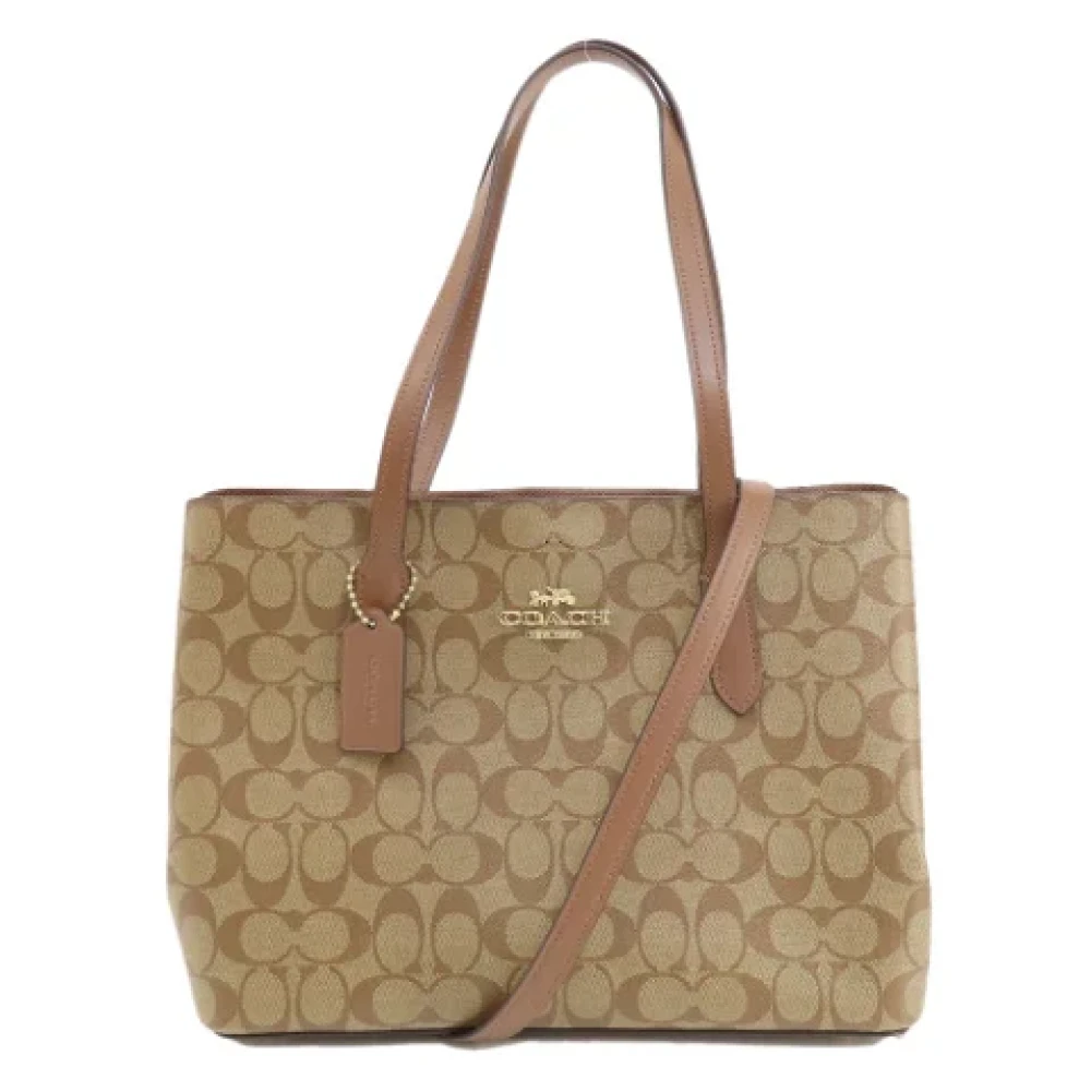 Coach Pre-owned Plastic totes Beige Dames