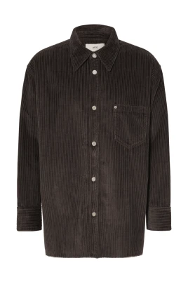 Corduroy Side-Slit Overshirt