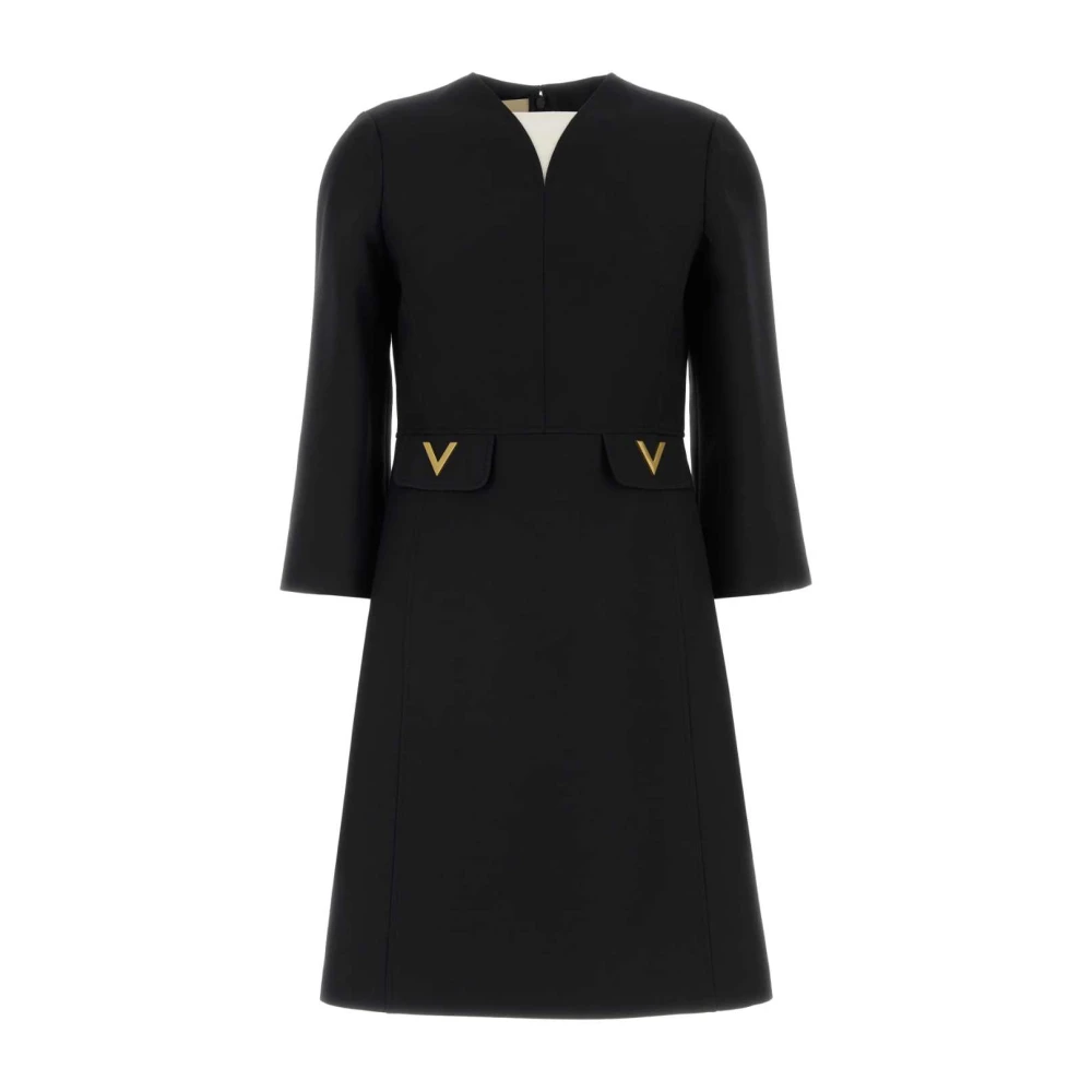 Valentino Garavani Women's Black Crepe Couture Short Dress