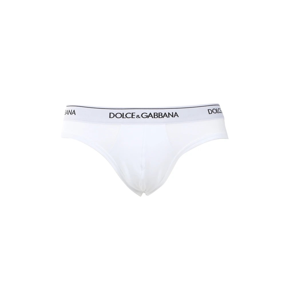 Dolce & Gabbana Katoenmix Elastische Taille Kousen White Heren