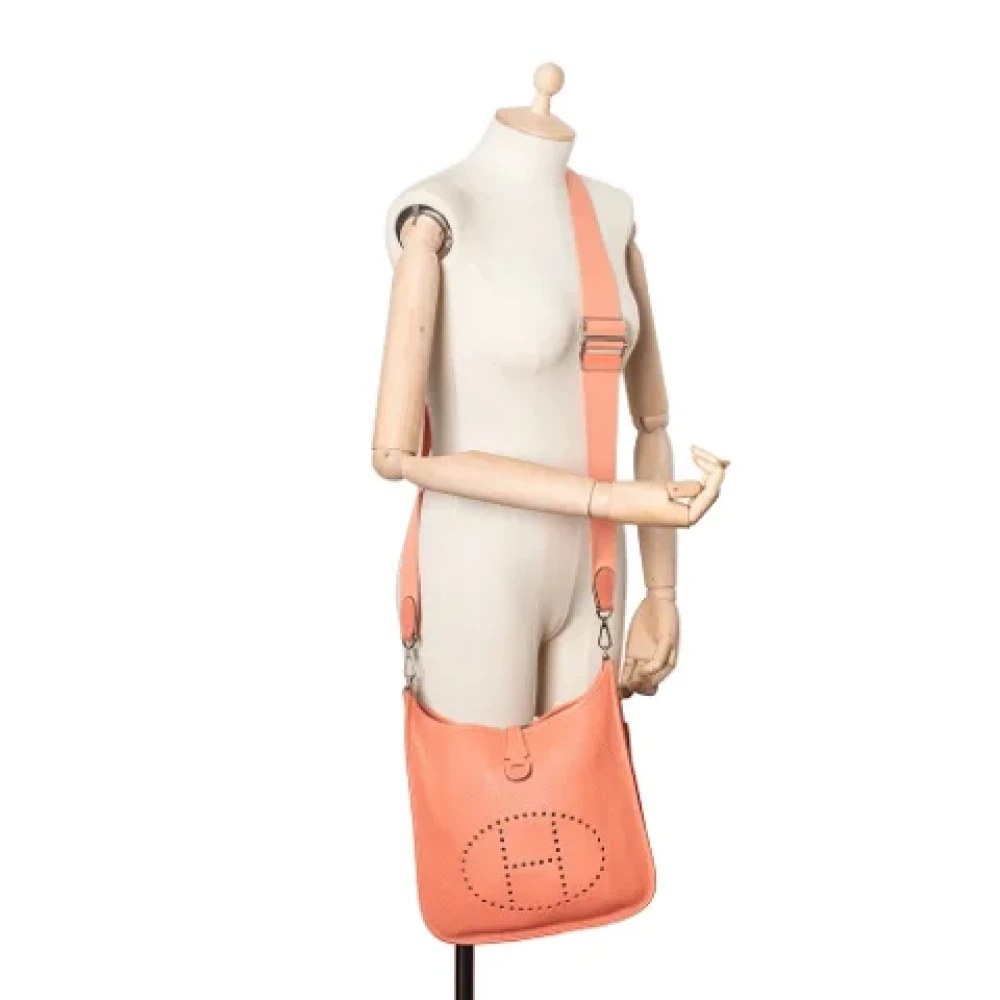 Hermès Vintage Pre-owned Leather crossbody-bags Pink Dames
