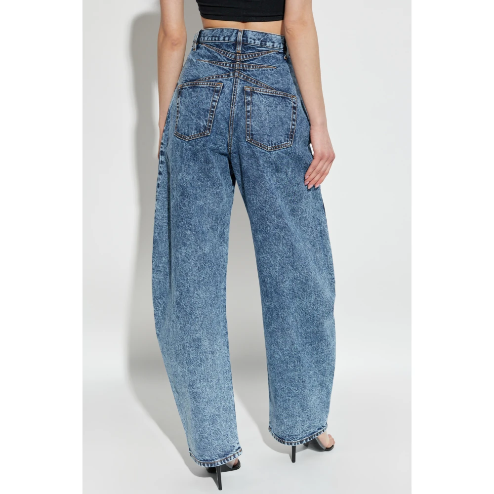 Alaïa Gestreepte jeans Blue Dames