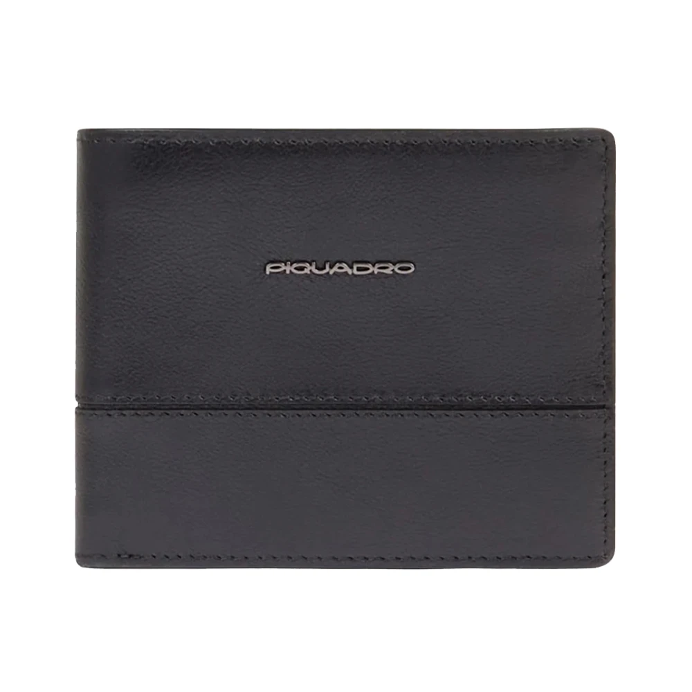Piquadro Herren Schwarz Bifold Wallet