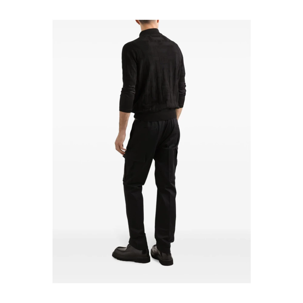 Dolce & Gabbana Zwarte cargobroek met zijzakken Black Heren