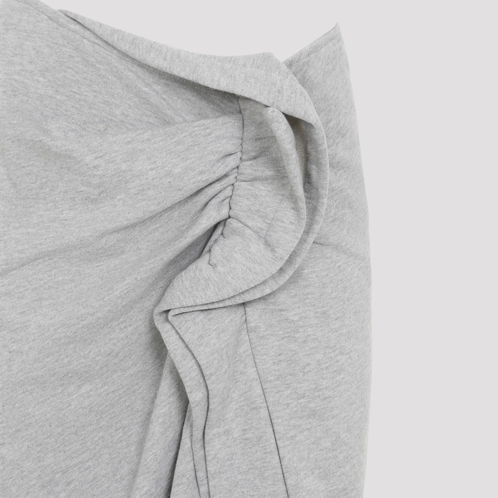 Dries Van Noten Grijze Melange Hanam Rok Gray Dames