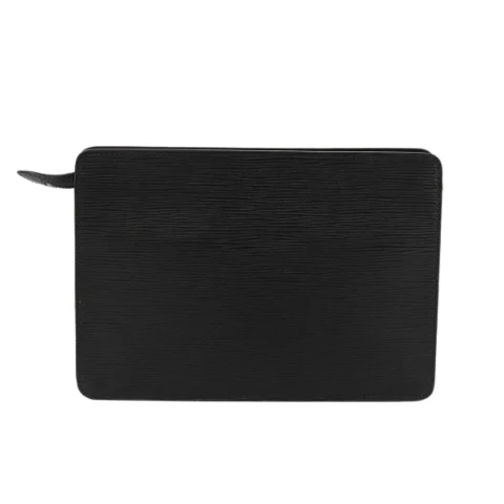Louis Vuitton Vintage Pre-owned Leather clutches Black Dames
