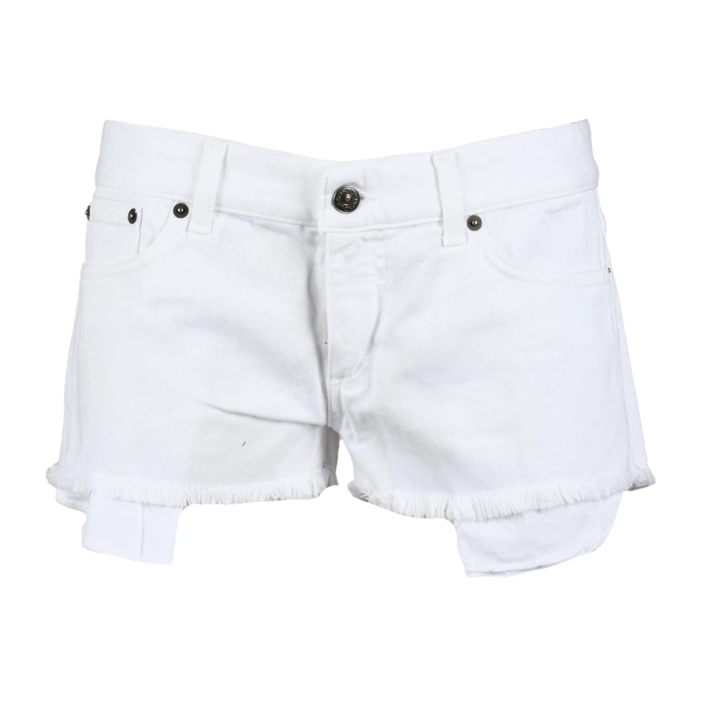 Dondup Katoenen Casual Shorts White Dames