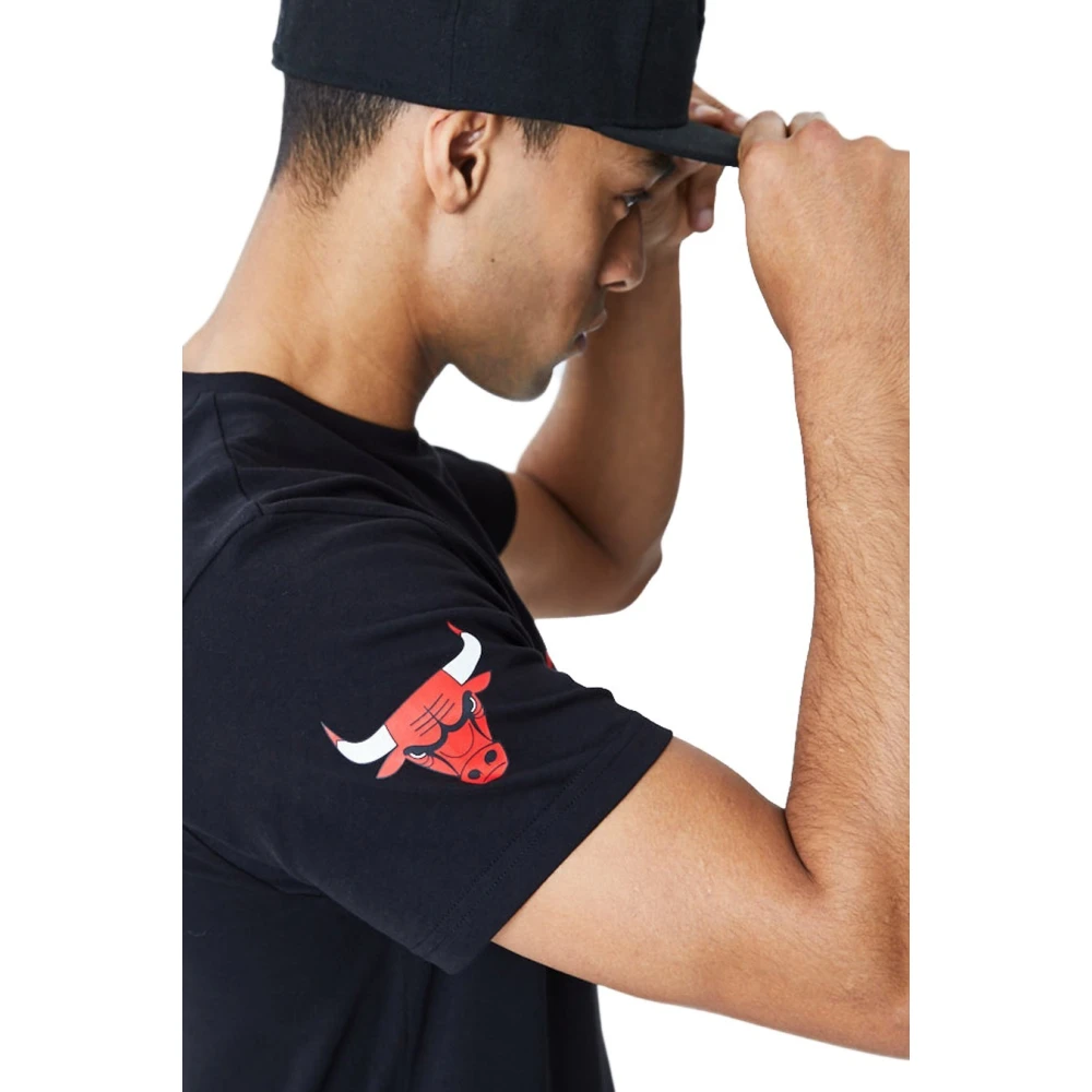 new era Chicago Bulls Gradient Wordmark Tee Black Heren