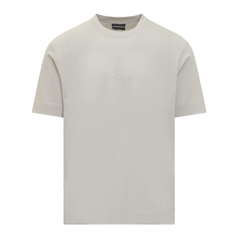 Emporio Armani Stijlvolle T-shirts voor Mannen en Vrouwen Gray Heren