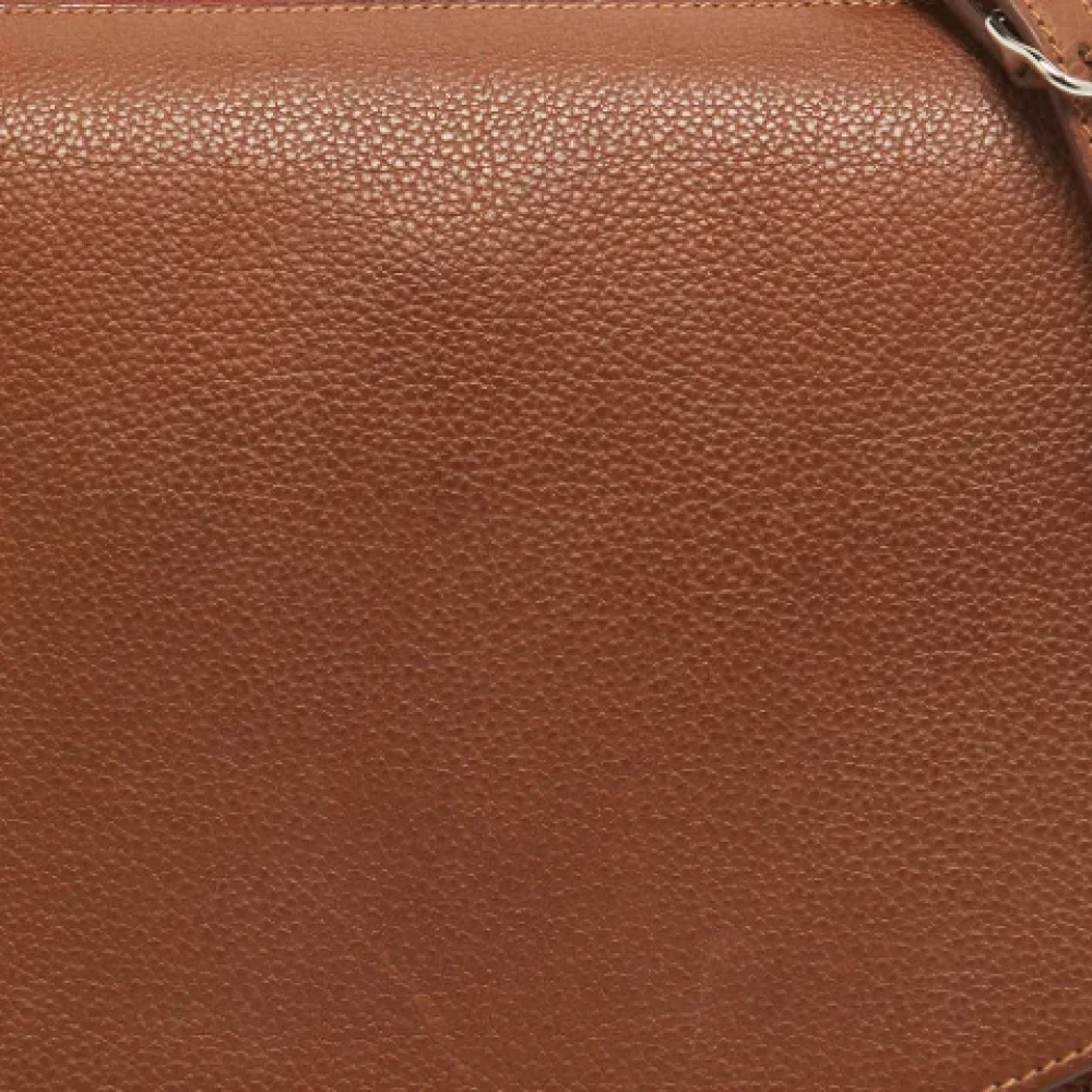 Hermès Vintage Pre-owned Leather shoulder-bags Brown Dames
