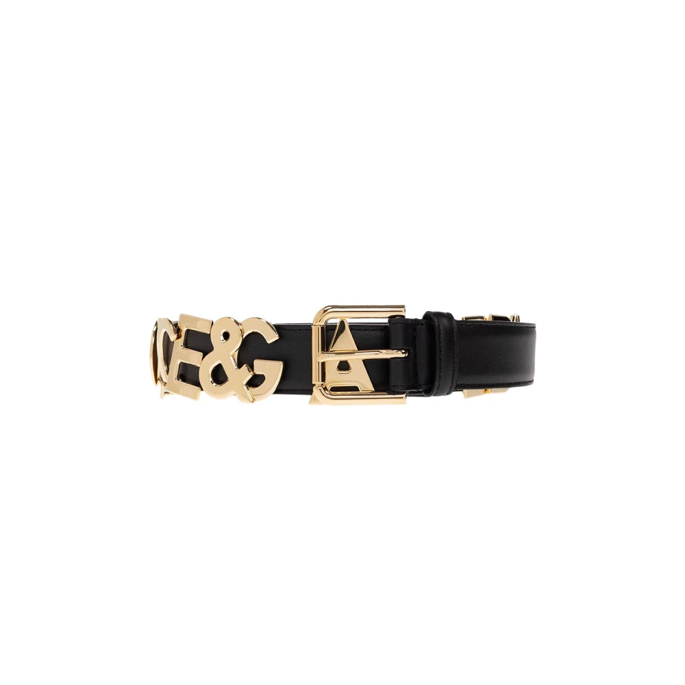 Dolce & Gabbana Women's Black Leather Belt