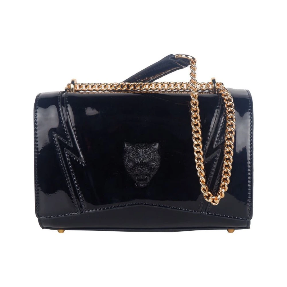 Plein Sport Schoudertas met kettingriem Black Dames