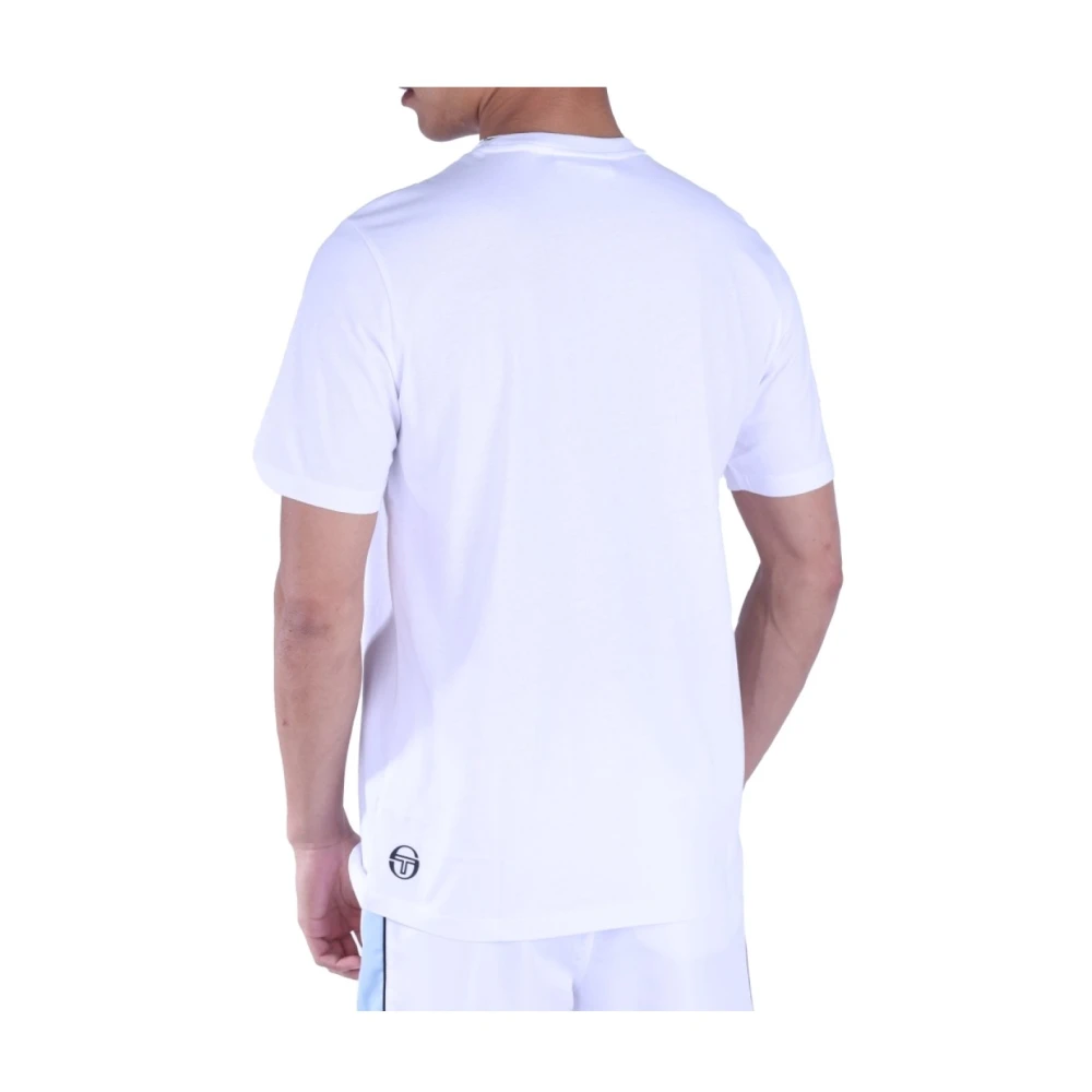 Sergio Tacchini Witte Katoenen TShirt Lared White Heren