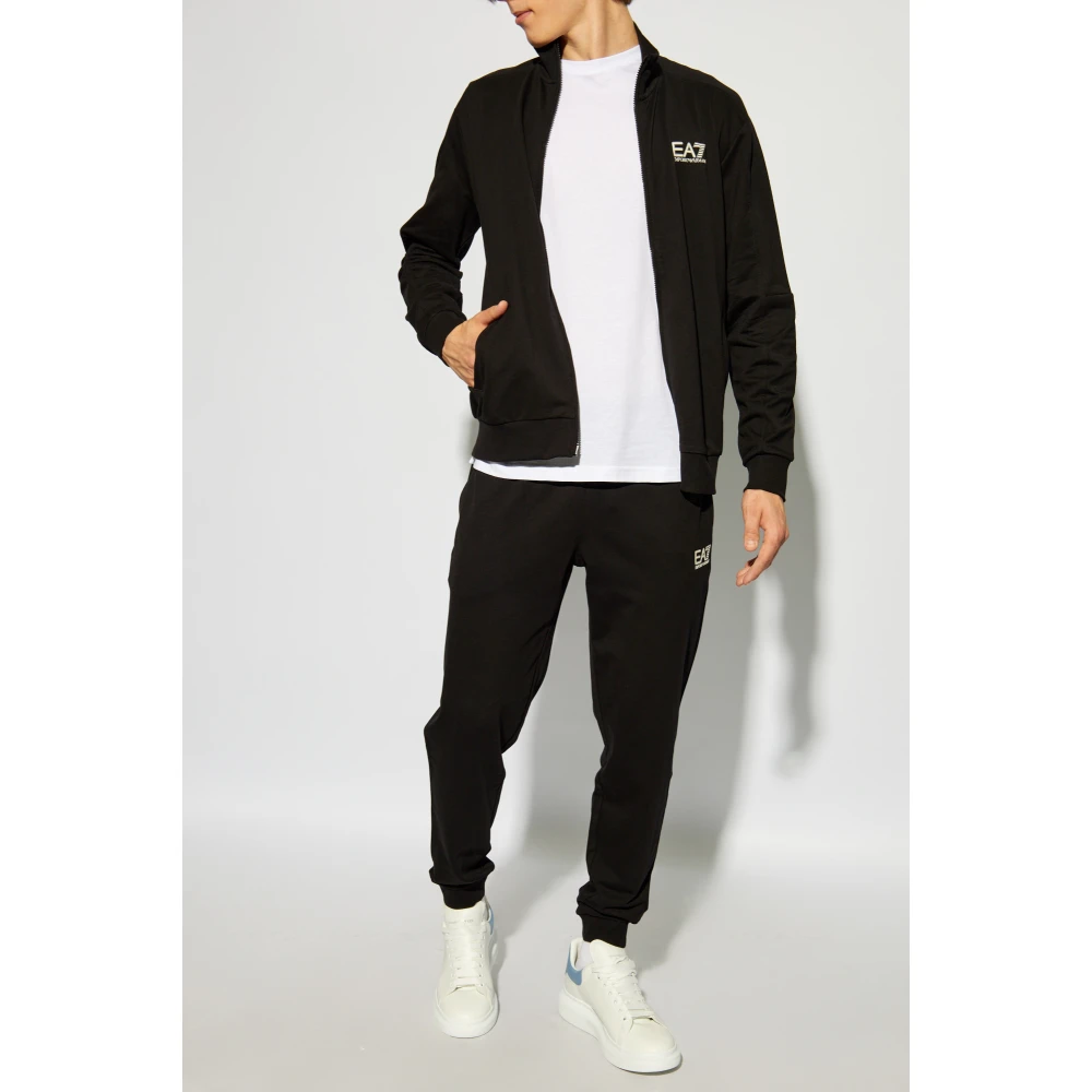 Emporio Armani EA7 T-shirt met logo White Heren