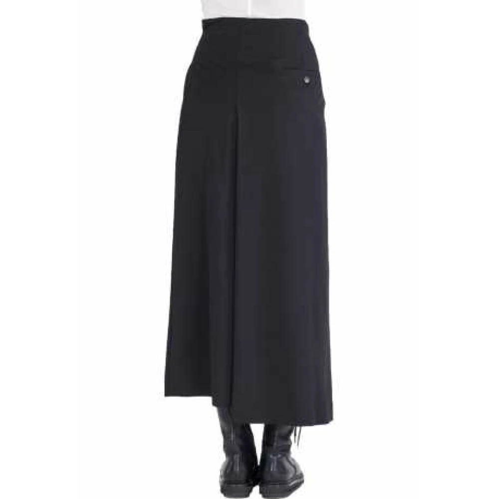 Isabel Benenato Zwarte Asymmetrische Geplooide Rok Dw64 01 Black Dames