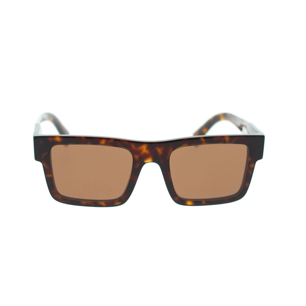 Prada Unisex Brown Rectangular Sunglasses - Sunglasses - 52 Mm - Accessories