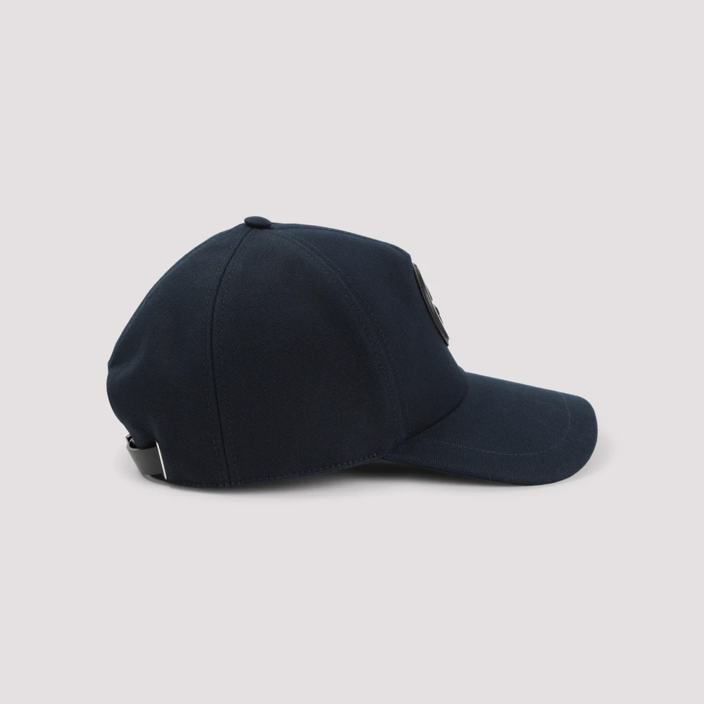 Giorgio Armani Blauwe Stijlvolle Katoenen Hoed Blue Heren
