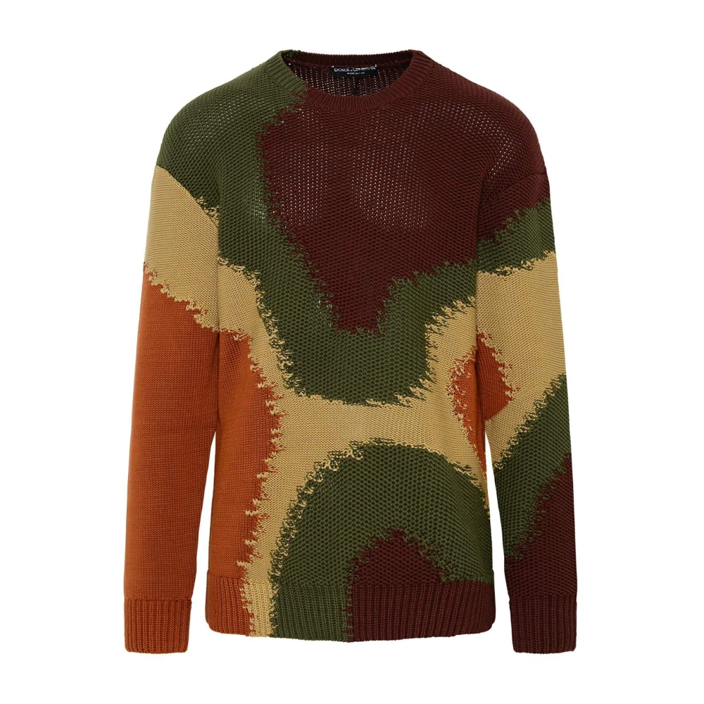 Dolce & Gabbana Uomo Multicolor Maglione E A Maglia