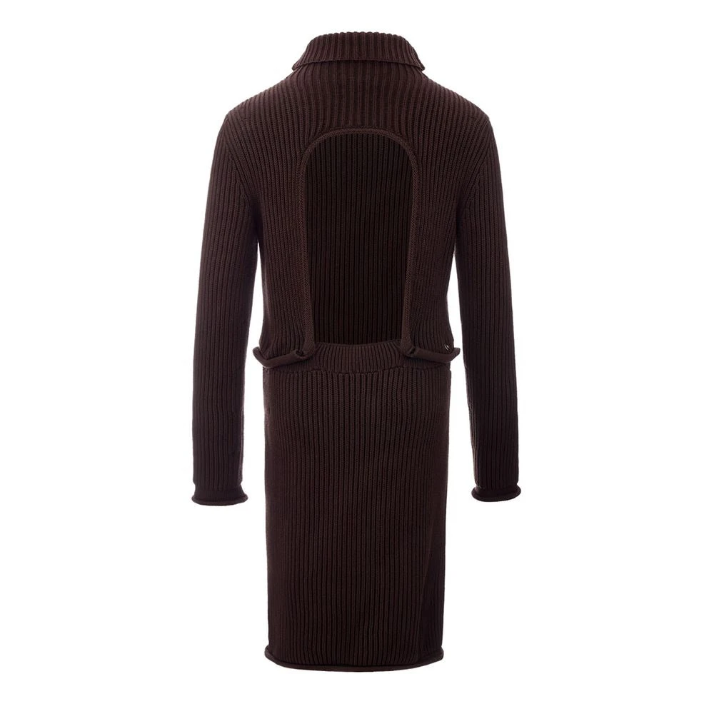Bottega Veneta Elegante Bruine Viscose Jurk Brown Dames