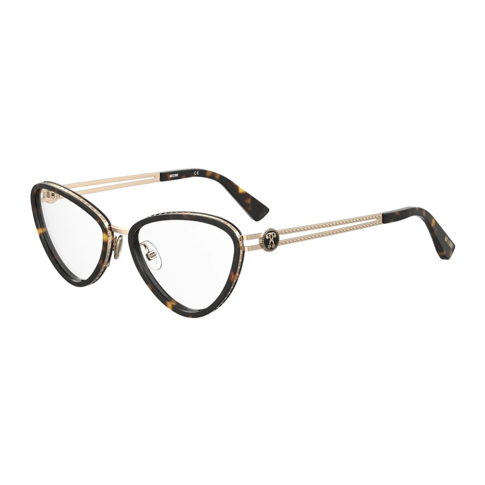 Moschino Bicolor Metalen Frame Bril Multicolor Dames