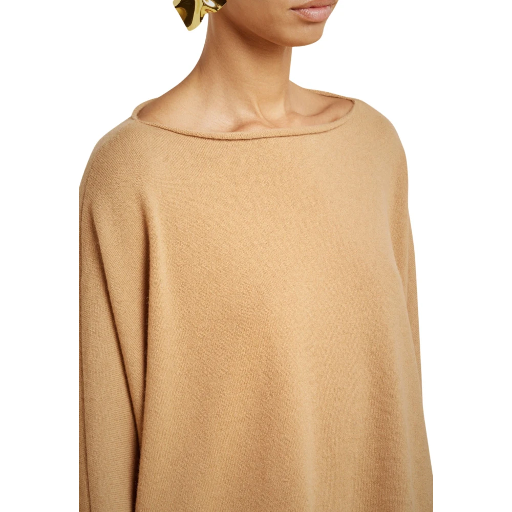 Liviana Conti Kasjmier Boothals Trui Beige Dames