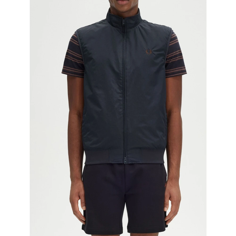 Fred Perry Blauwe Brentham Heren Mouwloos Jack Blue Heren