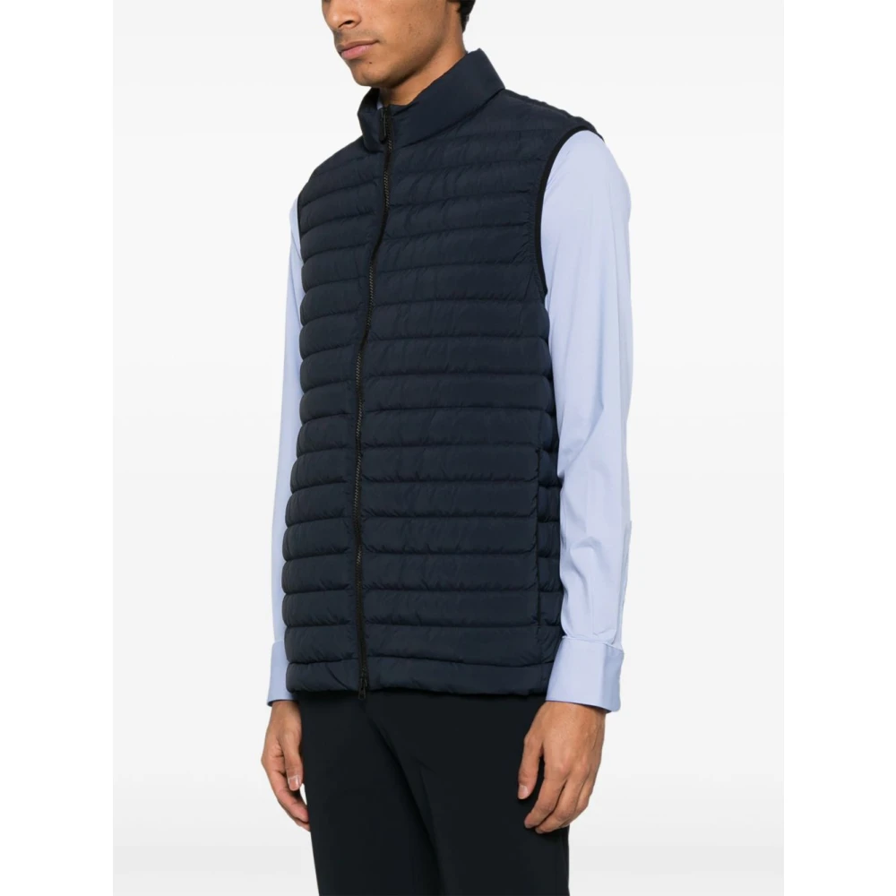 Peuterey Blauwe Gebreide Jas voor Mannen Blue Heren