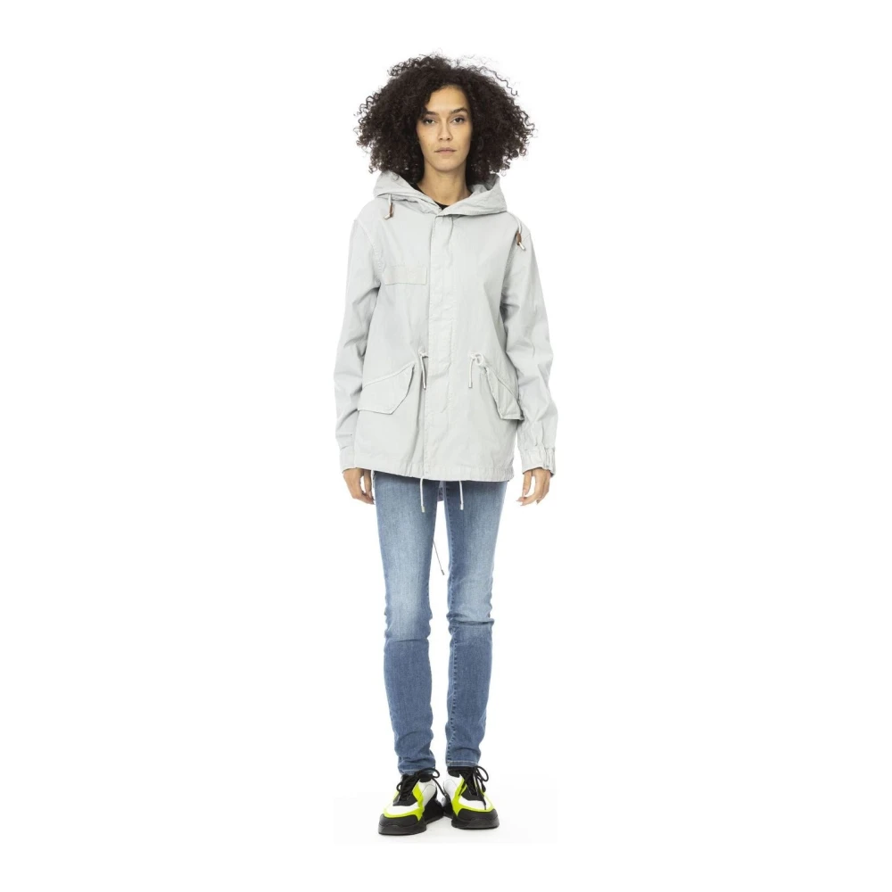 Mr&Mrs Italy Korte Parka Jas met Verstelbare Capuchon Gray Dames
