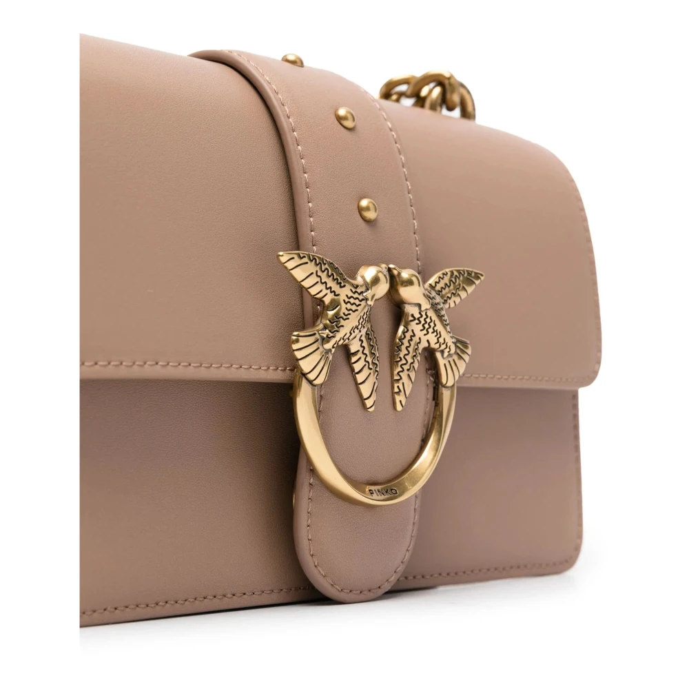 pinko Mini Antique Love One Koekje Beige Dames